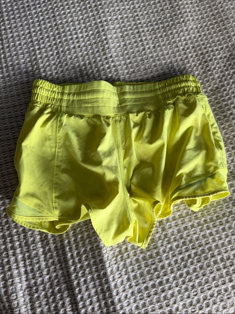 lululemon athletica Neon Yellow Women's Running Shorts